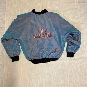 Vintage multi color metallic zip up jacket